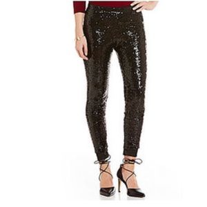 GIANNI BINI Sequined Skinny Pant